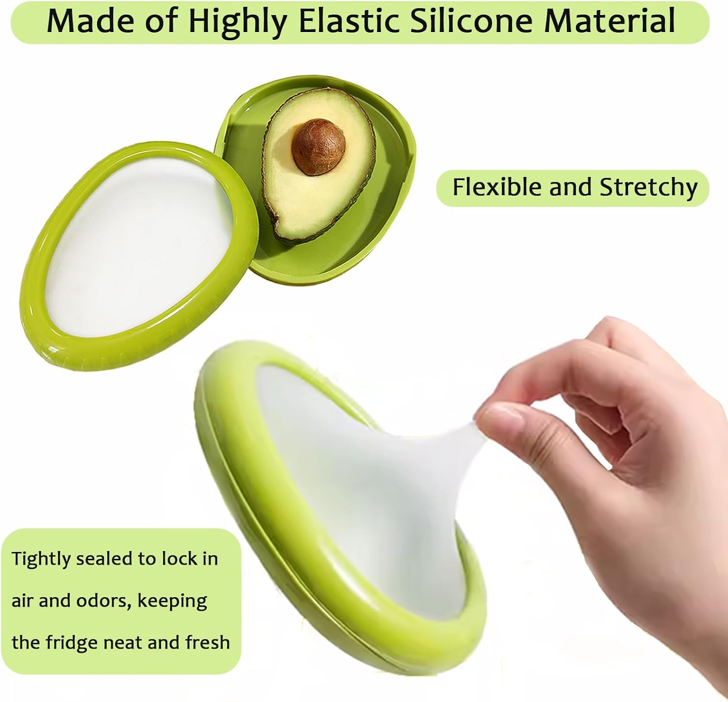 4PCS Avocado Saver, Fruit and Vegetable Anti-Oxidation Storage Box